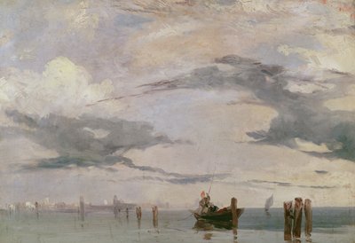 View of the Lagoon near Venice, 1826 by Richard Parkes Bonington